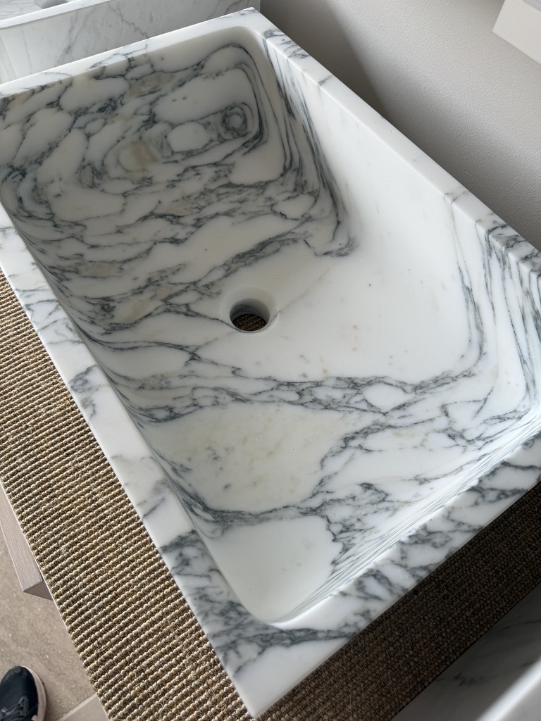 Arabescato marmorservant 60x40 - Bilde 3