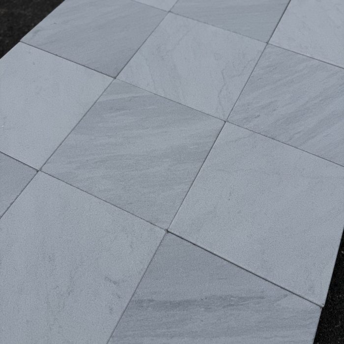 Sandblåst marmor sjakkgulv